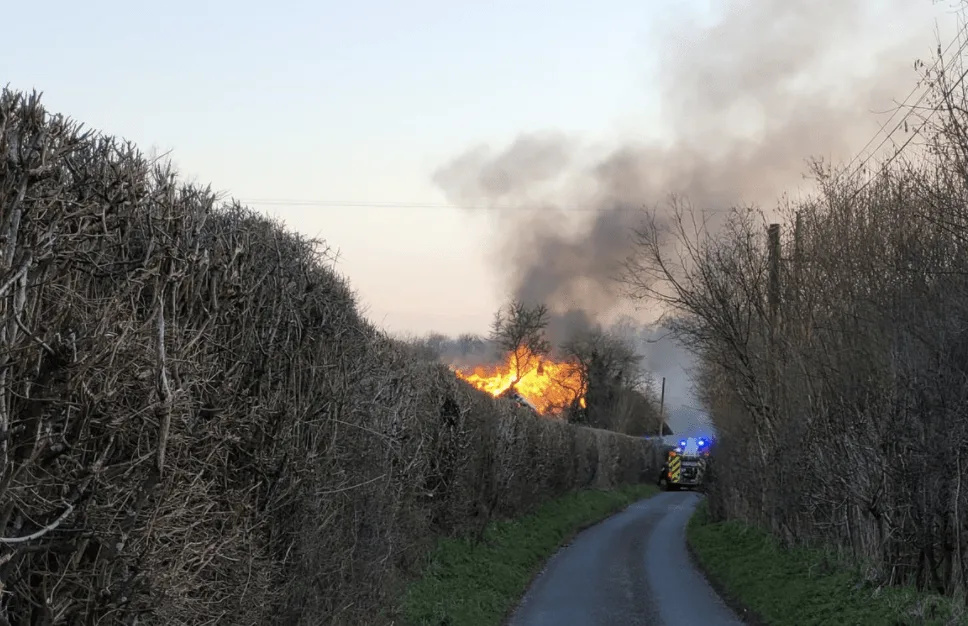 M20 Blocked After Police BMW Patrol Car Erupts in Flames Between J11 and J10