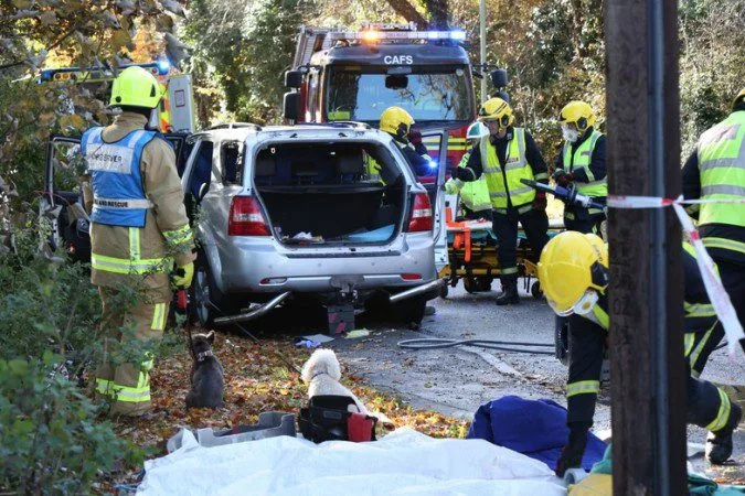 Three-Vehicle Crash Near HMS Collingwood Shuts Newgate Lane in Fareham â€“ Trapped Driver Freed