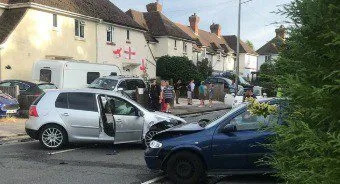 Man Serious after he was involved in a collision  and than stabbed in the torse in Tunbridge Wells