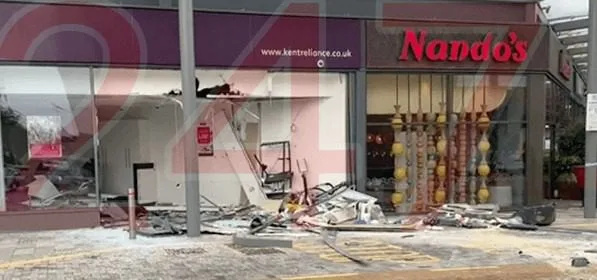 Digger Used in Hempstead Valley ATM Heist as Police Hunt Getaway Van in Gillingham Raid