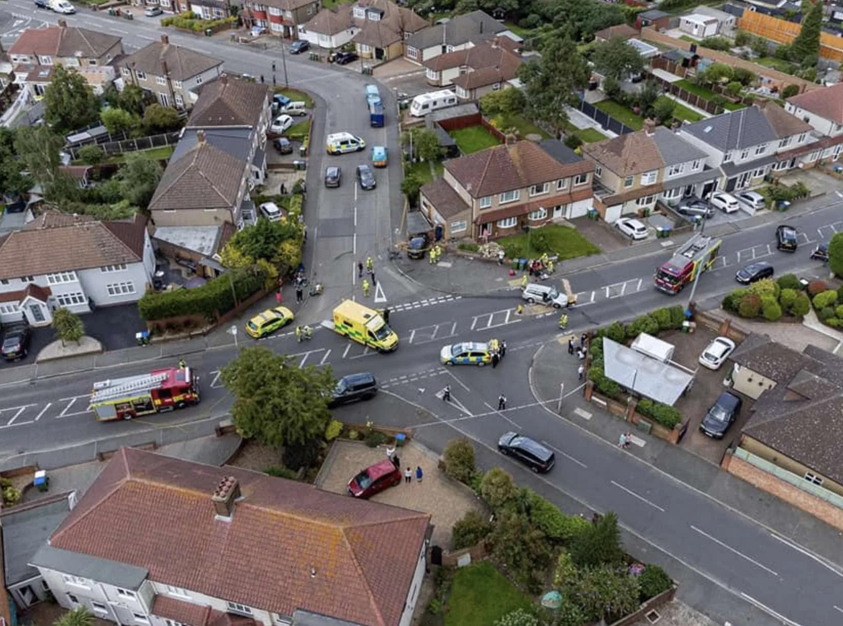 Two Police Officers and Car Driver Hurt in Erith Belmont Road Crash â€“ Investigation Underway