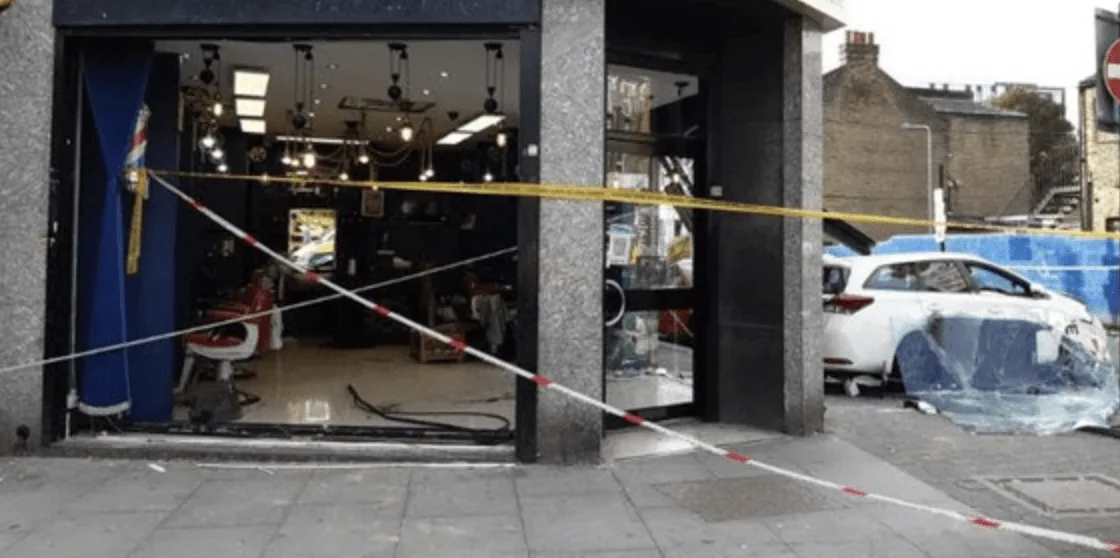 Car Smashes Through Walthamstow Shop Front â€“ Driver Flees, Five Injured in Shocking Crash