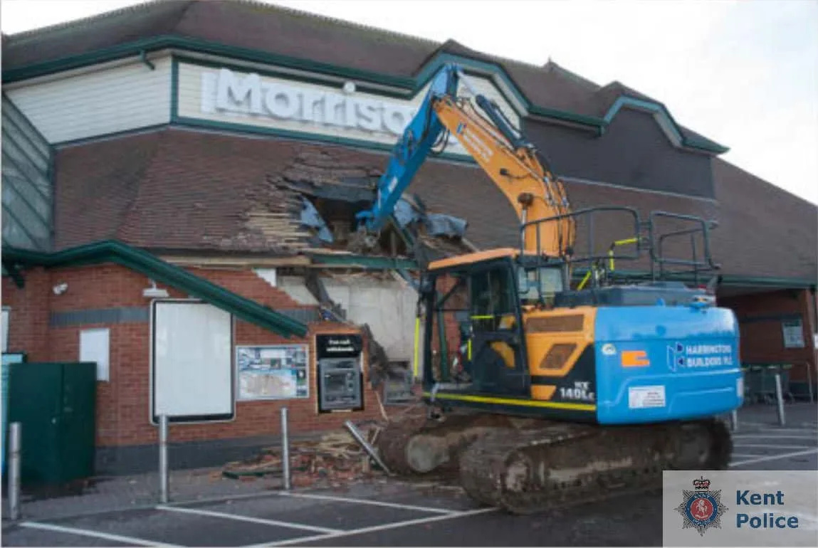 Kent ATM Heist Duo Jailed for 16+ Years After Â£1.8M Damage in Digger Raids