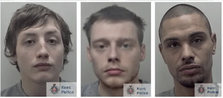 Knife and hammer robbers jailed for 16 years after violent Kent shop raids