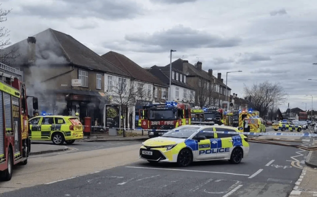 Blaze Tears Through Barking Shop on Whalebone Lane, Road Shut and Bus Routes Diverted