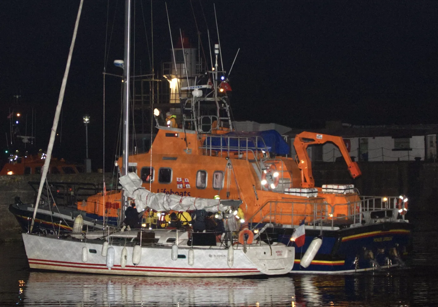 RNLI Lifeboats Brave 13-Hour Ordeal to Rescue Disabled Yacht Off Cornwall Coast