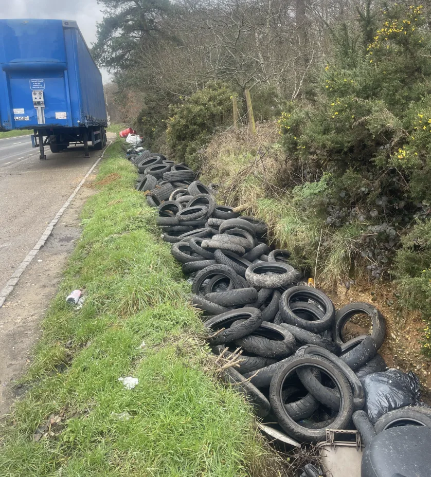 Fly-Tipper Busted Twice in Fortnight Dumping 150 Tyres on Bucksâ€™ A412 â€“ Hits Court with Tough Sentence