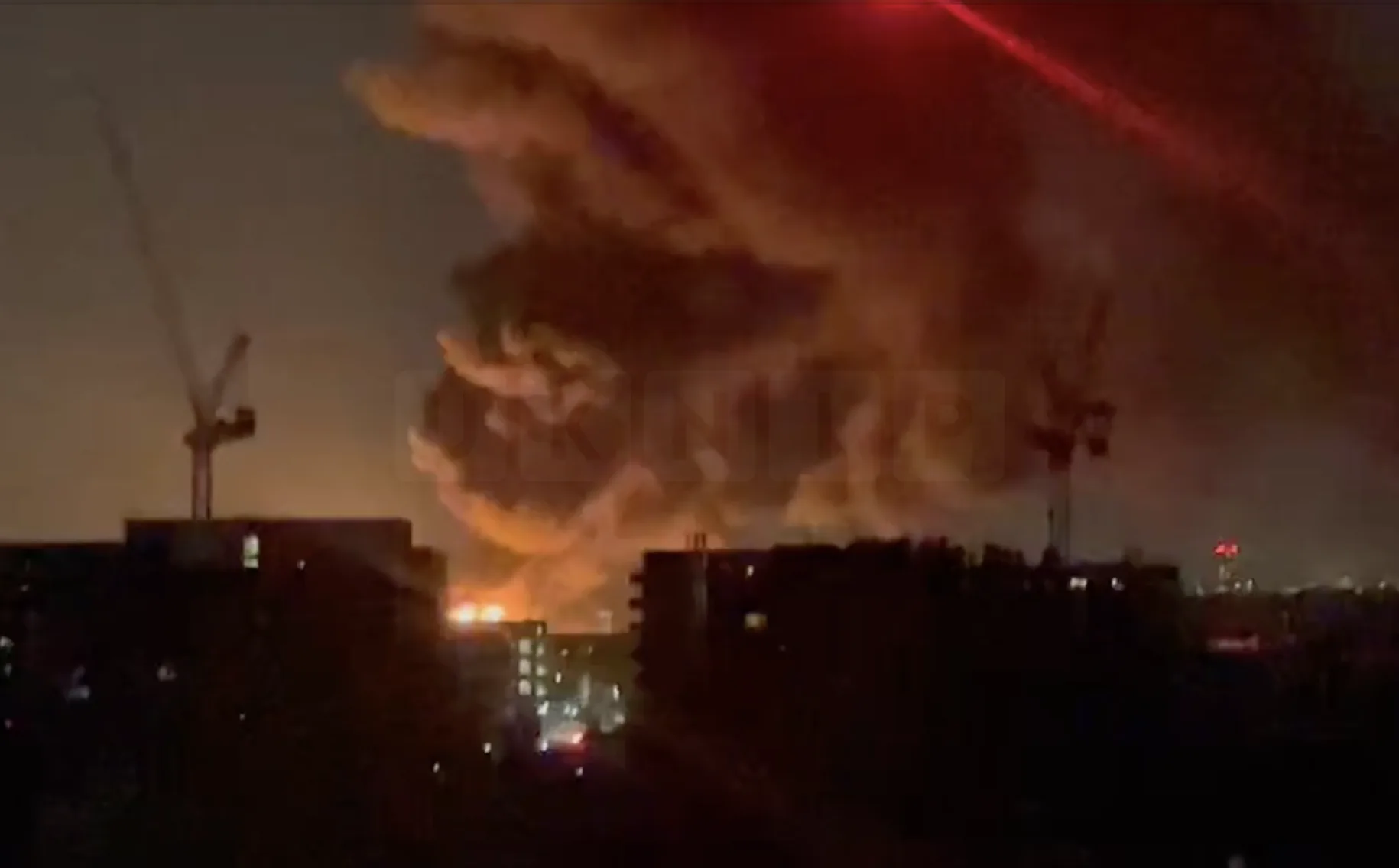 Huge Fire and Explosion Devastate Hayes Power Station Near Nestles Avenue Construction Site
