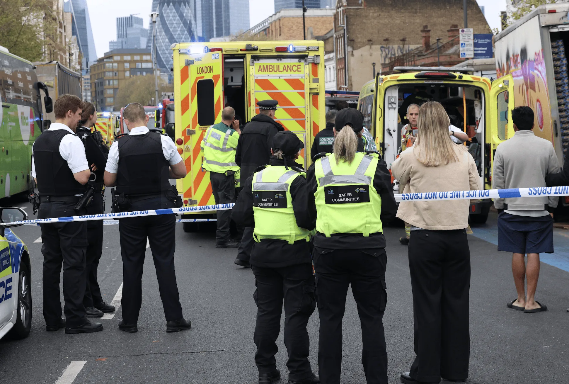 Emergency Services Respond to Major Fire on Whitechapel Road, East London