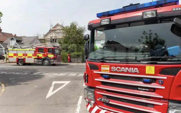 Four Fire Engines Race to Tackle House Blaze in Cliftonville, Margate â€“ No Injuries Reported