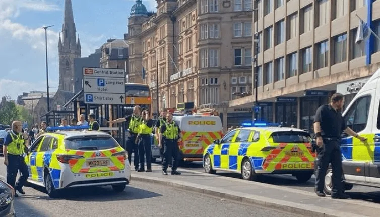 Man Arrested for Erratic Behaviour Towards Children Outside Newcastle Station
