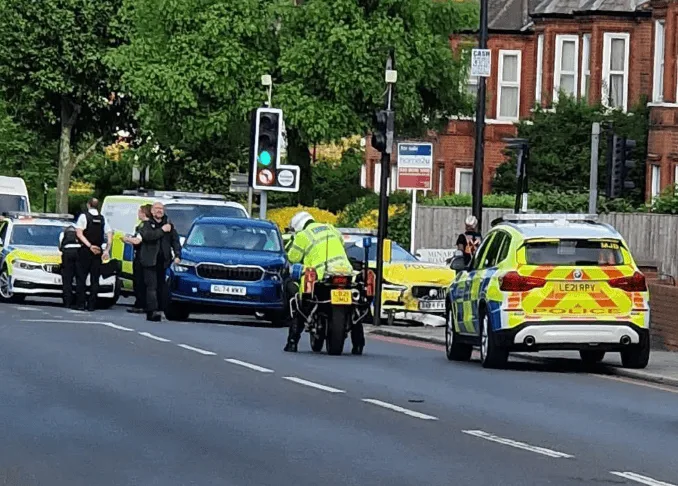 Major South London Road Closed After Police Incident Involving Patrol Car Crash