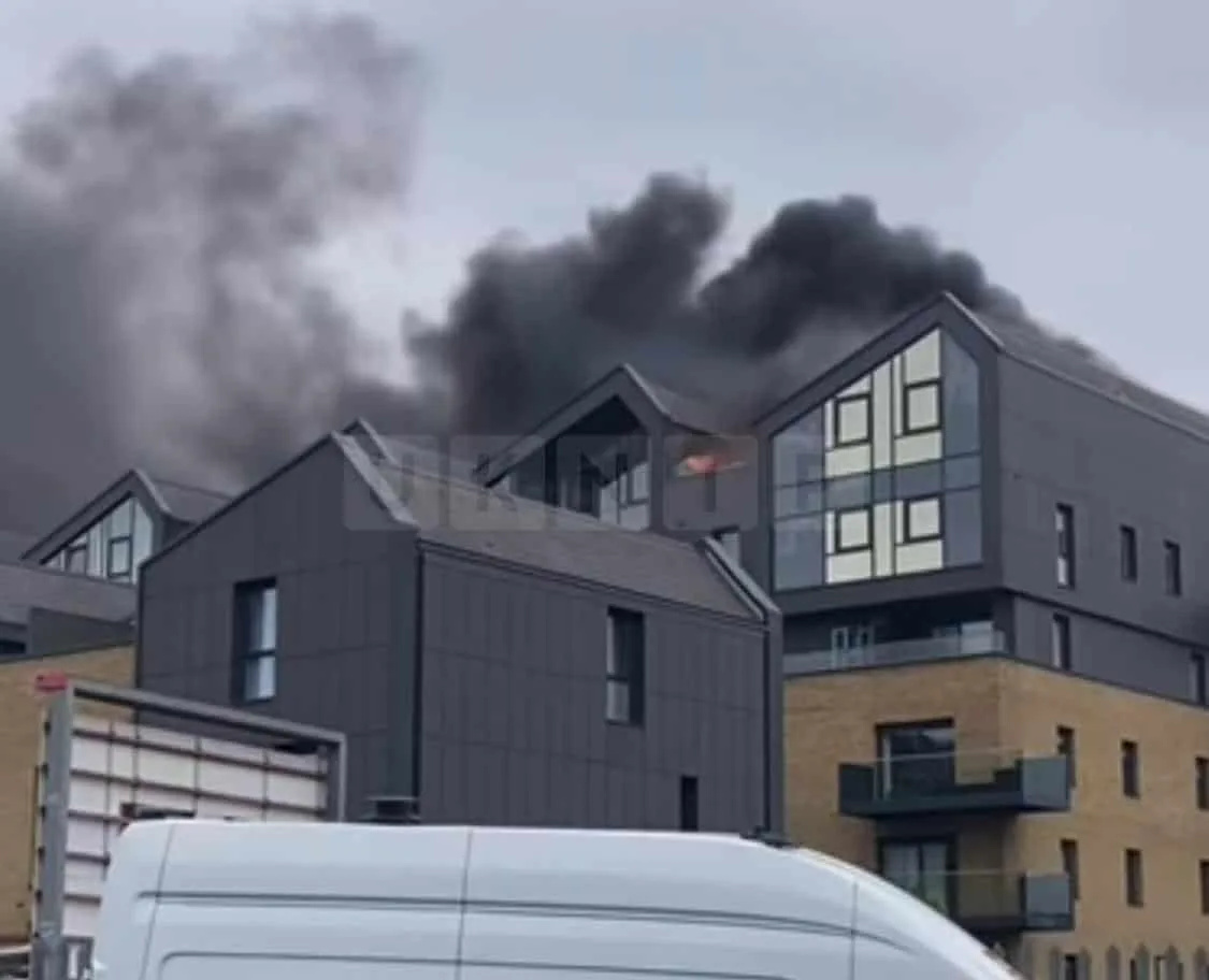 Walthamstow Blaze: 15 Fire Engines Battle Fierce Roof Fire at Seven-Storey Flats