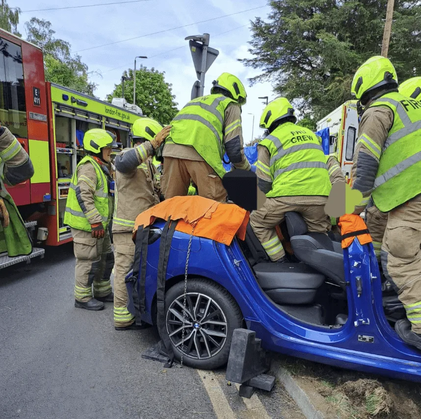 Driver Trapped and Freed After Crofton Road Crash in Orpington â€“ Firefighters Rescue with Specialist Gear