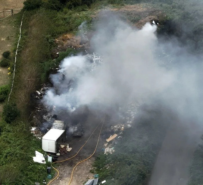 Major Blaze Sends Toxic Smoke Plume Over Sidcup â€“ Homes Told to Keep Windows Shut