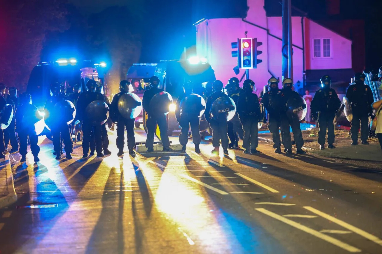 Violence Erupts Outside Essex Asylum Hotel: 380 Officers Deployed as Bricks, Bottles and Sticks Thrown at Police