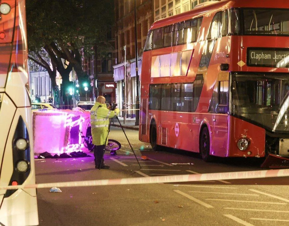 Rickshaw Rider and Two Passengers Fighting for Their Lives After Collision with London Bus in Charing Cross