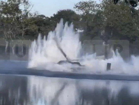 French Firefighting Helicopter Crashes Into Pond During Water Refill