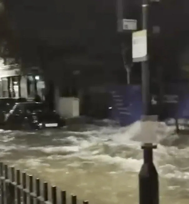 Chaos in Marylebone as Burst Water Main Floods Basements
