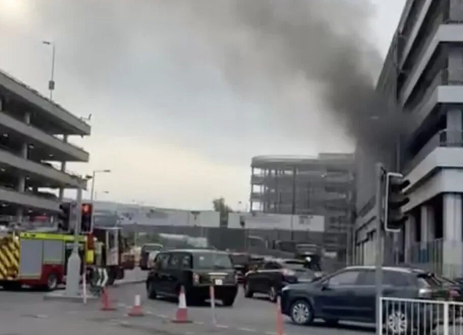 Diesel Car Destroyed, No Injuries reported