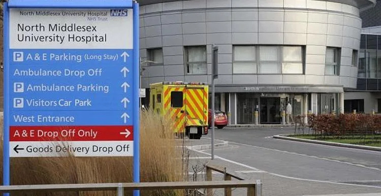 Emergency Services called to Level Two Hazmat incident at the North Middlesex Hospital in North London