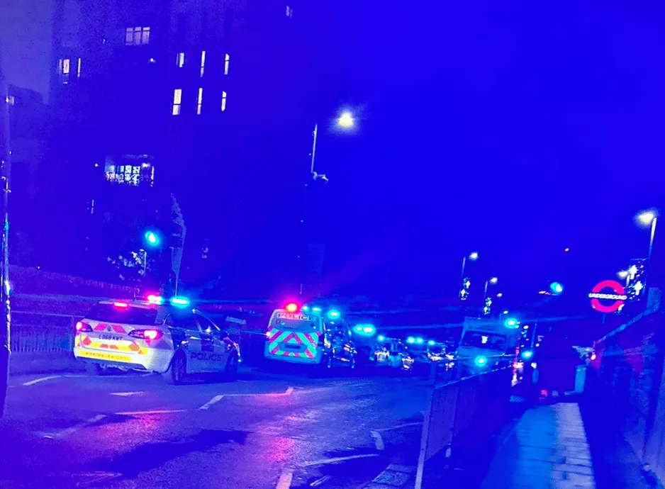 Armed Police Swarm Colindale After Late-Night Shooting Near Tube â€“ Road Shutdown Sparks Traffic Chaos