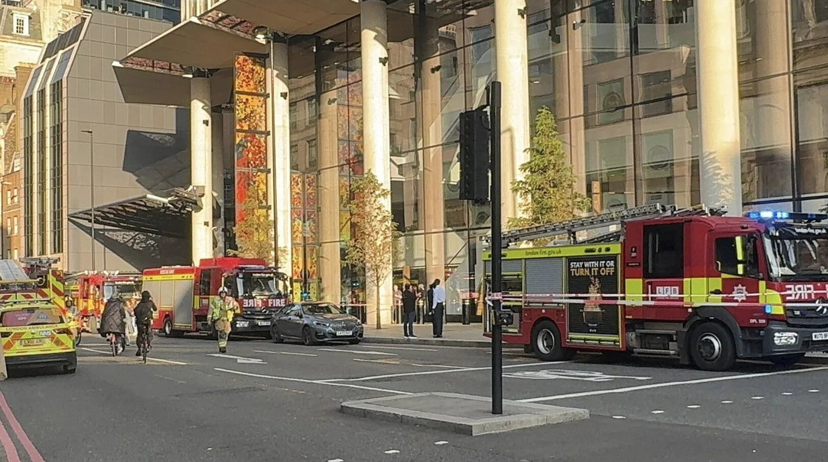Blaze Breaks Out in Sub-Basement of City of London Tower