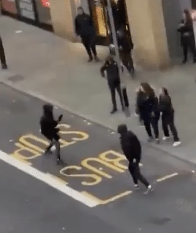 Machete Madness Outside East London Starbucks