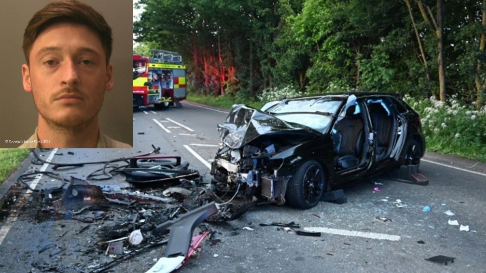 Drug-Driver Jailed for Six Years After Deadly A26 Crash That Killed Woman and Injured Two