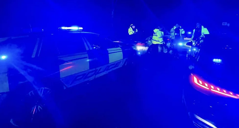 M6 Mayhem: Audi Driver Rams Police Roadblock, Caught with Huge Drug Haul