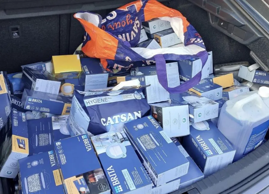 Water Filter Thief Busted After Hauling in Nearly 200 Stolen Items