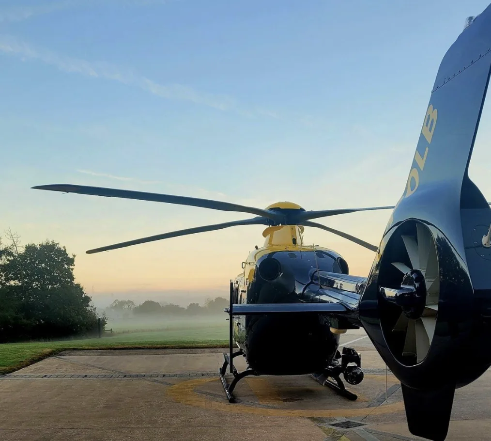 NPAS Helicopter Helps Nab EV Cable Thieves Near A1
