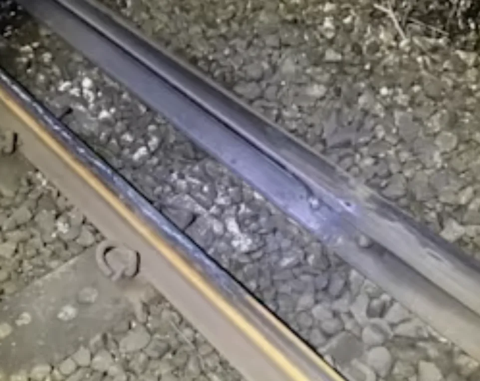 Smoke Fills Folkestone Sky After Train Hits Bicycle on Tracks