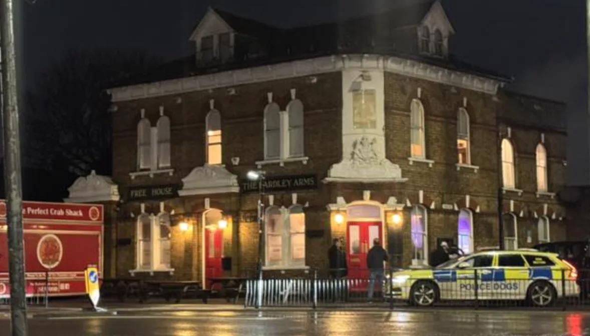 Police Swarm Pub in Belvedere Mystery Raid
