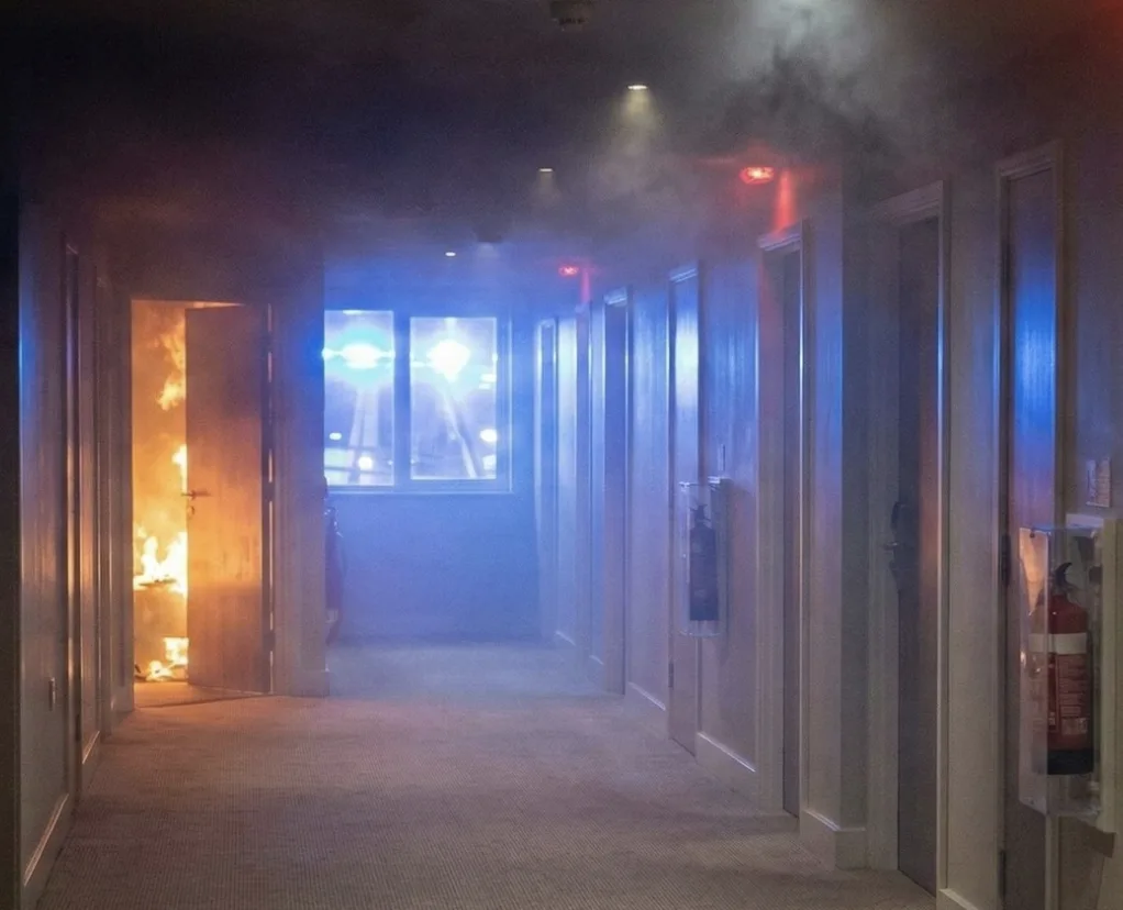 Cops Brave Blazing Holiday Inn in Doncaster, Rescue All Guests and Nab Arsonist