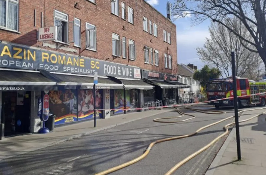 Firefighters Battle Fierce Greenford Road Blaze at Busy Restaurantâ€”No Injuries Reported