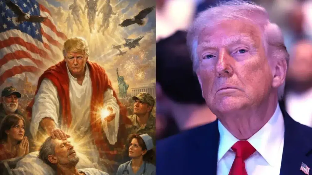 Trump Deletes Photo Of Himself As Jesus After Massive Backlash