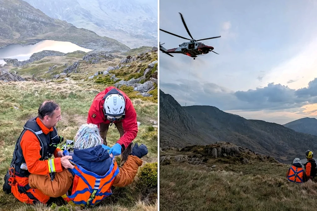 Injured Hiker Airlifted from Tryfan by Coastguard Helicopter