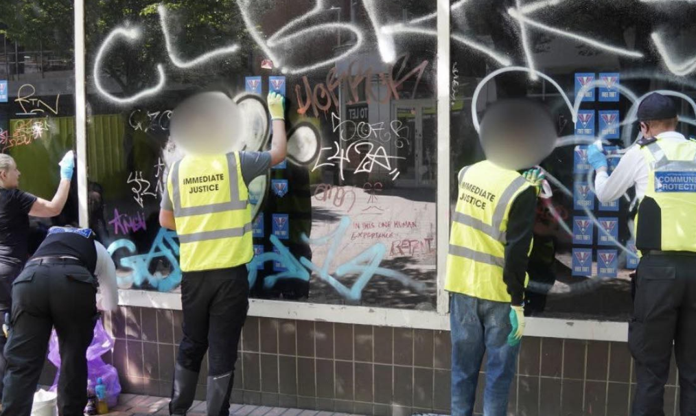 Teens Ordered to Remove Graffiti in Anti-Social Behaviour Crackdown