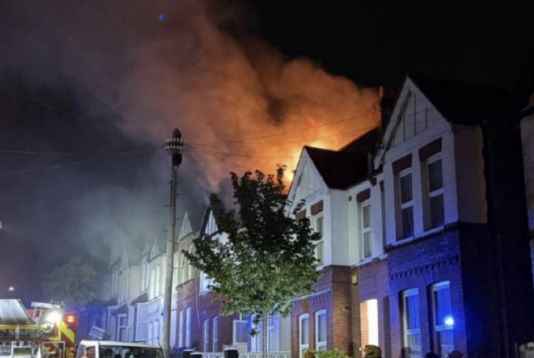 70 Firefighters Battle Massive Flat Fire in Thornton Heath