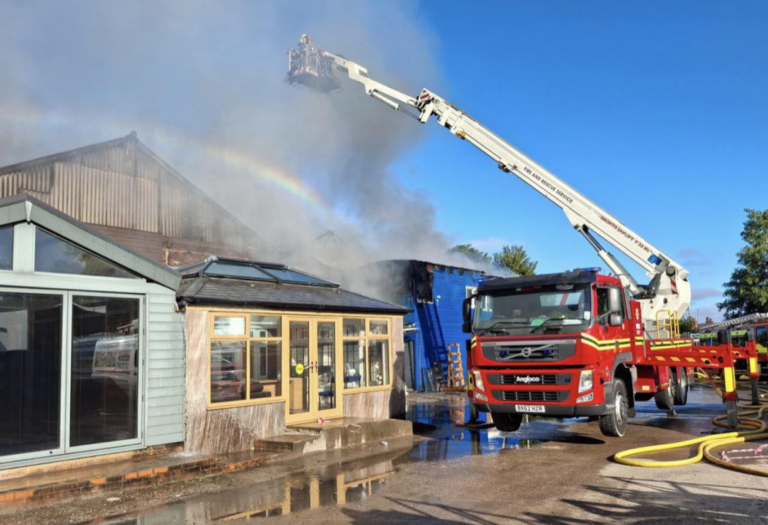 Sixty Firefighters Tackle Major Factory Fire at Oldbury Industrial Estate