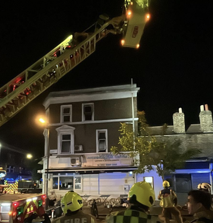 Large Fire Erupts at Mixed-Use Building in Lower Clapton