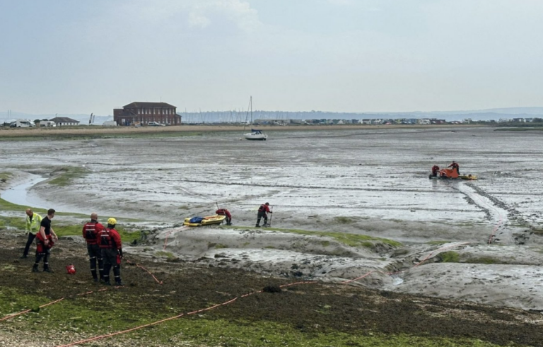 Five Paddleboarders Rescued from Mud in Multi-Agency Operation