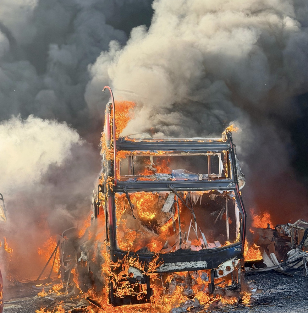 Major Bus Depot Blaze Destroys Numerous Double-Decker Buses