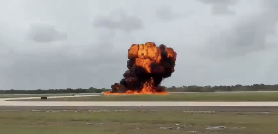 Two Pilots Feared Dead After Gulfstream Jet Explodes on Runway