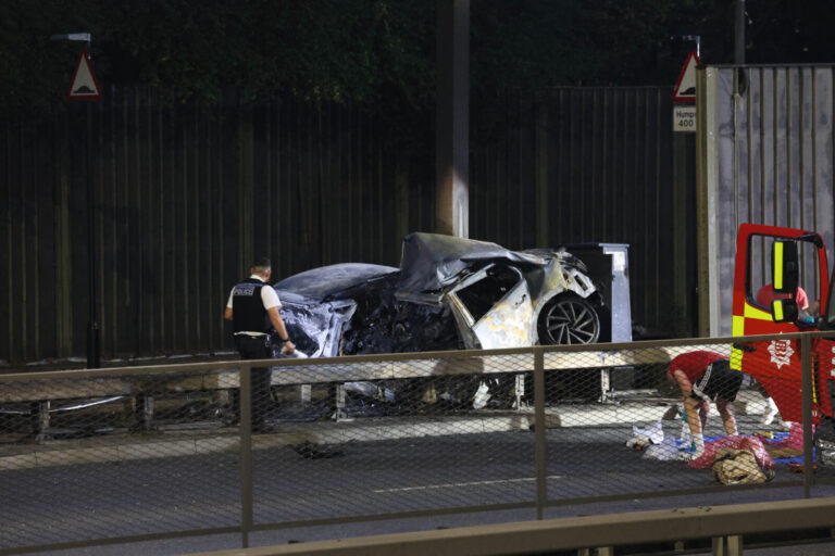 Two Dead After A13 Vehicle Fire; Passing Family Rescue Occupants from Blaze