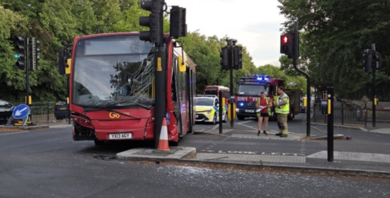 Bus Collision Shuts College Road Near Crystal Palace