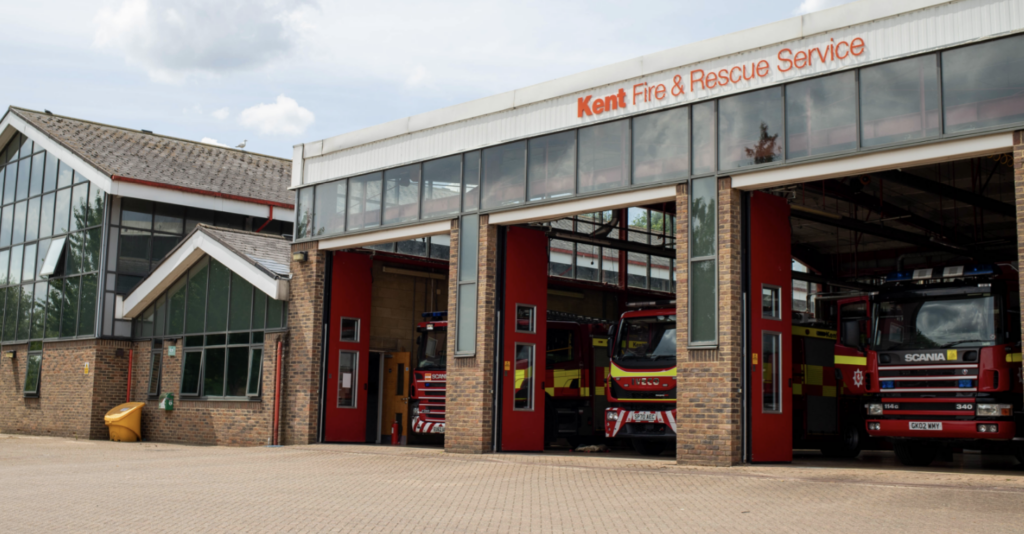 Kent Fire Service Quickly Extinguishes BBQ Fire