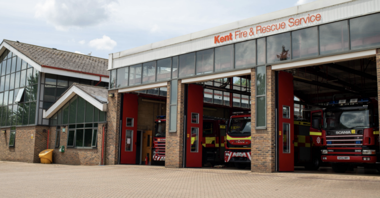 Kent Fire Service Quickly Extinguishes BBQ Fire