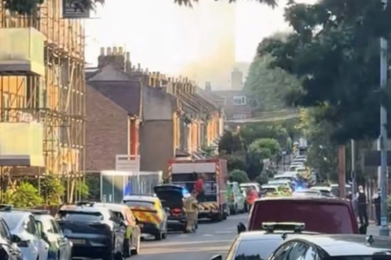 Major incident as huge railway embankment fire engulfs gardens and halts London Overground services